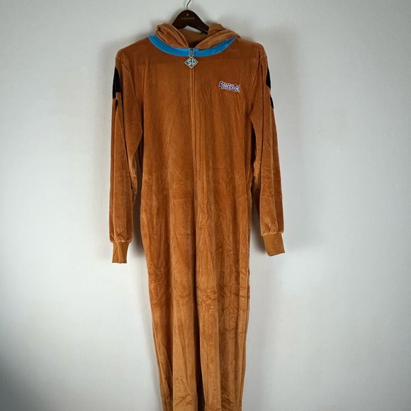 Scooby-Doo Mens' Hooded Union Suit Adult Costume Pajama Sleeper S/M - Picture 3 of 10